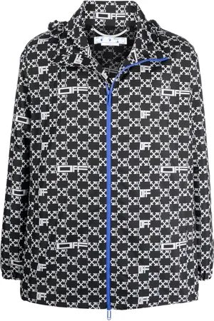 OFF-WHITE All-over logo windbreaker