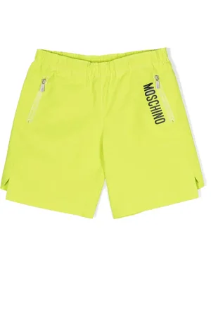 Moschino Logo-print elasticated-waistband shorts