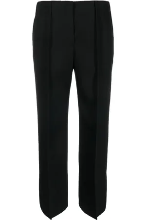 Jil Sander Cropped wool wide-leg trousers