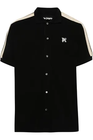 Palm Angels Crochet-detail cotton shirt