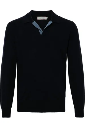 CANALI Merino wool polo shirt