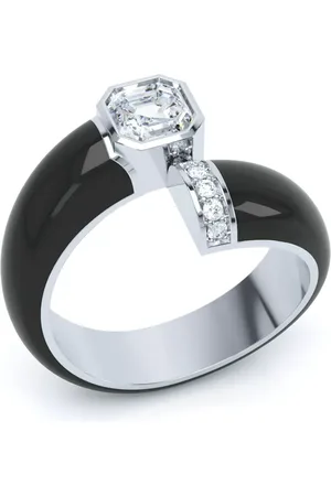 LOEV 18K recycled white gold Toi et Moi diamond ring
