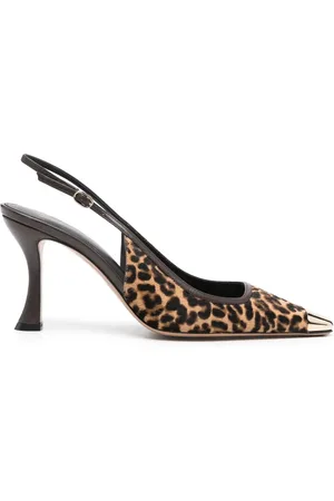 ALEXANDRE BIRMAN 85mm Olivia leopard-print pumps