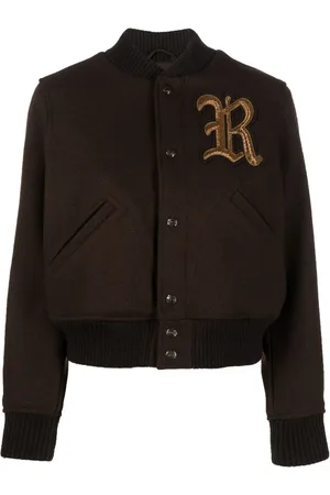 Ralph Lauren Logo-patch button-up bomber jacket