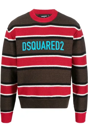 Dsquared2 Jacquard logo striped jumper
