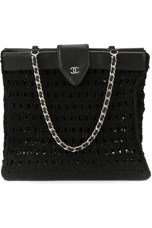 CHANEL 1998 CC woven tote