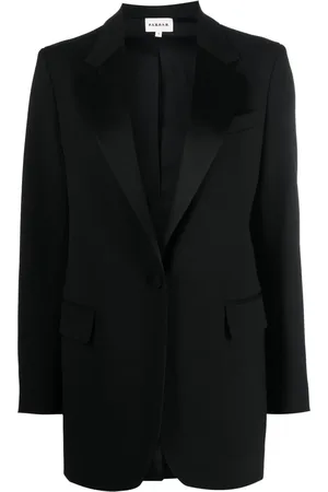 P.A.R.O.S.H. Single-breasted satin-lapels blazer