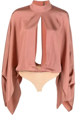 Tom Ford Cut-out wide-sleeve bodysuit