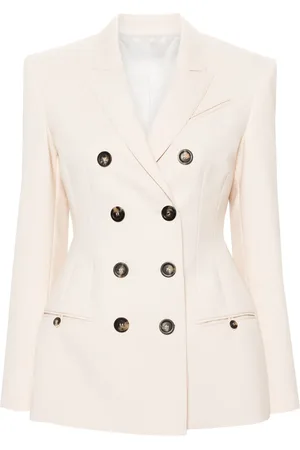 Serafini Double-breasted fitted blazer
