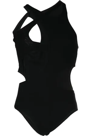 Natasha Zinko Fine-ribbed cut-out bodysuit