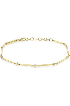 Zoe Chicco 14kt yellow Bar diamond bracelet