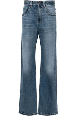 Brunello Cucinelli High-rise straight jeans