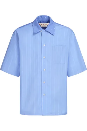 Marni Pinstriped bowling shirt