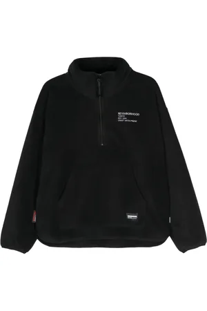 NEIGHBORHOOD Logo-embroidered fleece sweatshirt