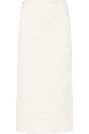 Jil Sander Waffle-knit skirt