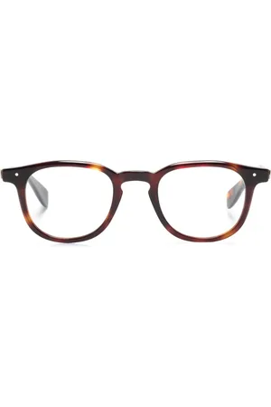 Eyevan 7285 Tortoiseshell-effect square-frame glasses