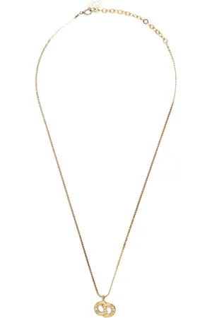Dior CD rhinestone necklace