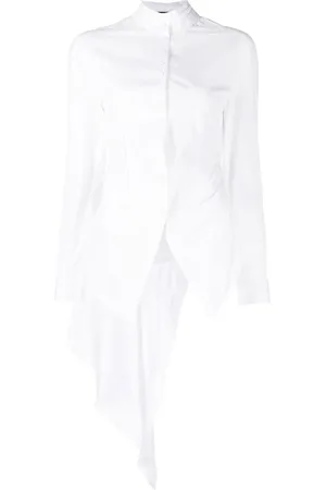 ISABEL BENENATO Long-sleeve asymmetric shirt