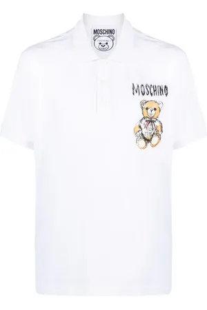 Moschino Teddy Bear-motif cotton polo shirt