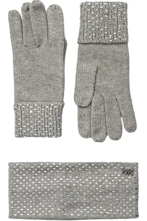 Michael Kors Studded headband and gloves set