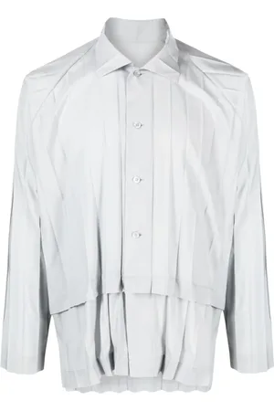 Issey Miyake Edge pleated shirt