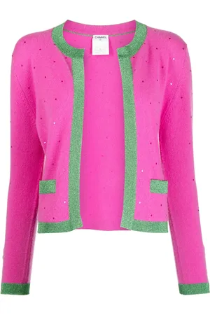 CHANEL 1996 sequin-embellished cashmere cardigan