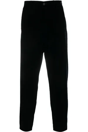 Giorgio Armani Straight-leg velvet trousers