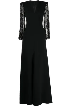 Jenny Packham The Swan crystal-embellished gown