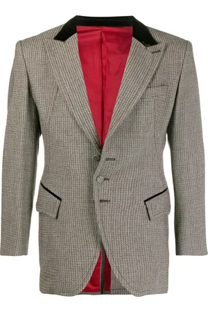 Jean Paul Gaultier 2000s velvet-trim blazer