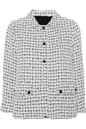 HERNO Single-breasted bouclé jacket