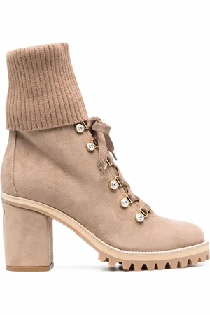 LE SILLA Ribbed-knit edge boots
