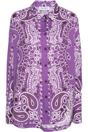 The Attico Paisley-print cotton shirt