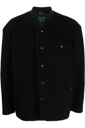 Jean Paul Gaultier 1990s mock neck wool jacket