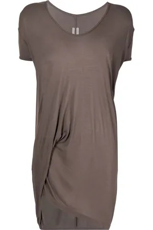 Rick Owens Draped short-sleeved T-shirt