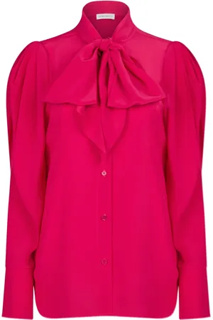 Nina Ricci Tie-neck silk blouse