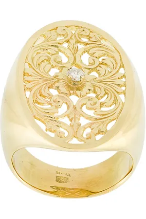 WOUTERS & HENDRIX Filigree diamond signet ring
