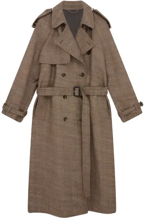 Stella McCartney Herringbone wool trench coat