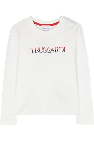 Trussardi Logo-embroidered cotton T-shirt