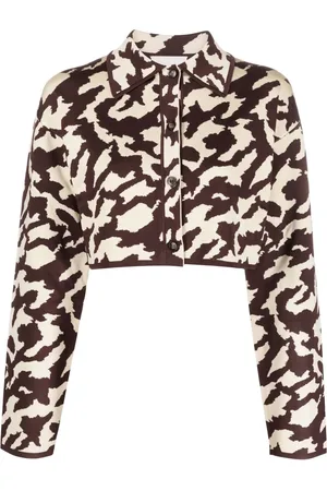Nanushka Animal-print cropped jacket