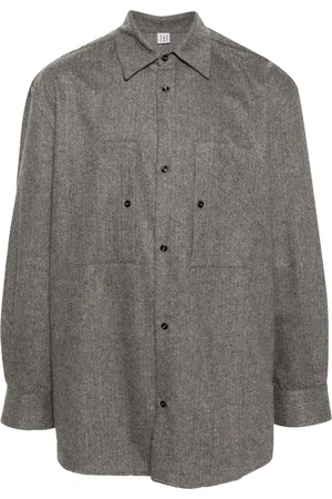Winnie NY Herringbone-pattern mélange shirt
