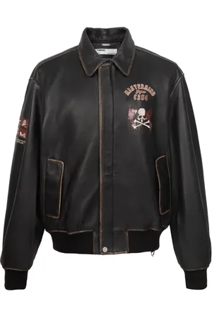 MASTERMIND JAPAN Leather bomber jacket