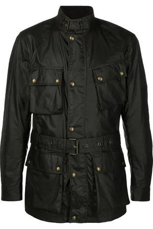 Belstaff Waxed belted jacket