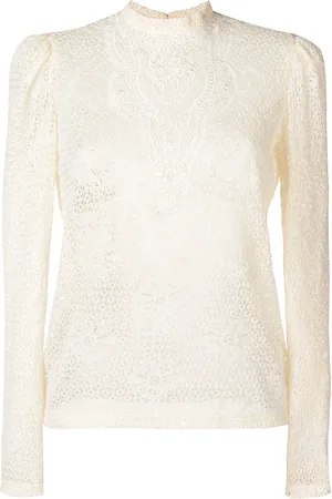 Serafini Lace embroidered blouse