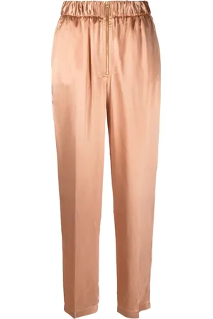 FORTE FORTE Satin-weave straight-leg trousers