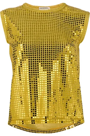 Comme des Garçons 2000s golden dots top