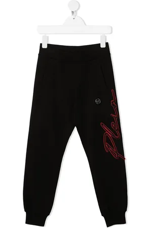 Philipp Plein Signature logo plaque track pants