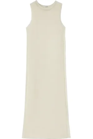 Jil Sander Semi-sheer knit long dress