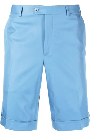 BRIONI Plain cotton tailored trousers