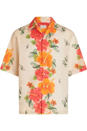 Etro Floral-print cotton shirt