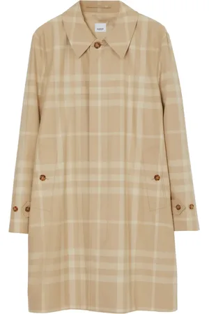 Burberry Checked cotton long coat